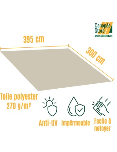 Toile Beige en polyester de...