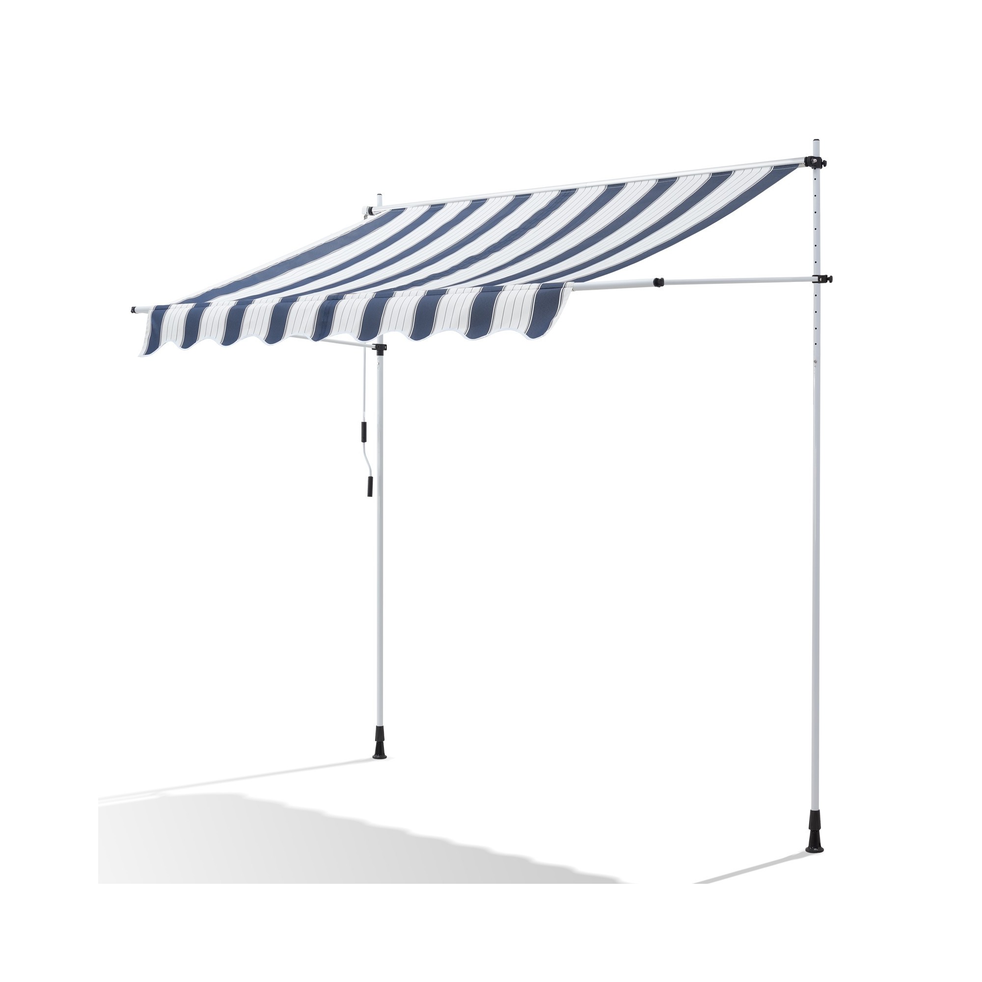 copia de Store Banne Manuel Beige Rétractable avec Manivelle Sans Perçage