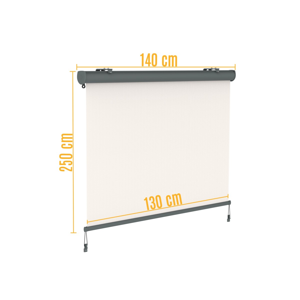 Canopée Store Vertical Rétractable avec Coffre et Manivelle