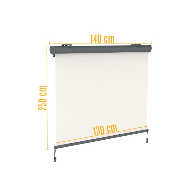 Canopée Store Vertical Rétractable avec Coffre et Manivelle