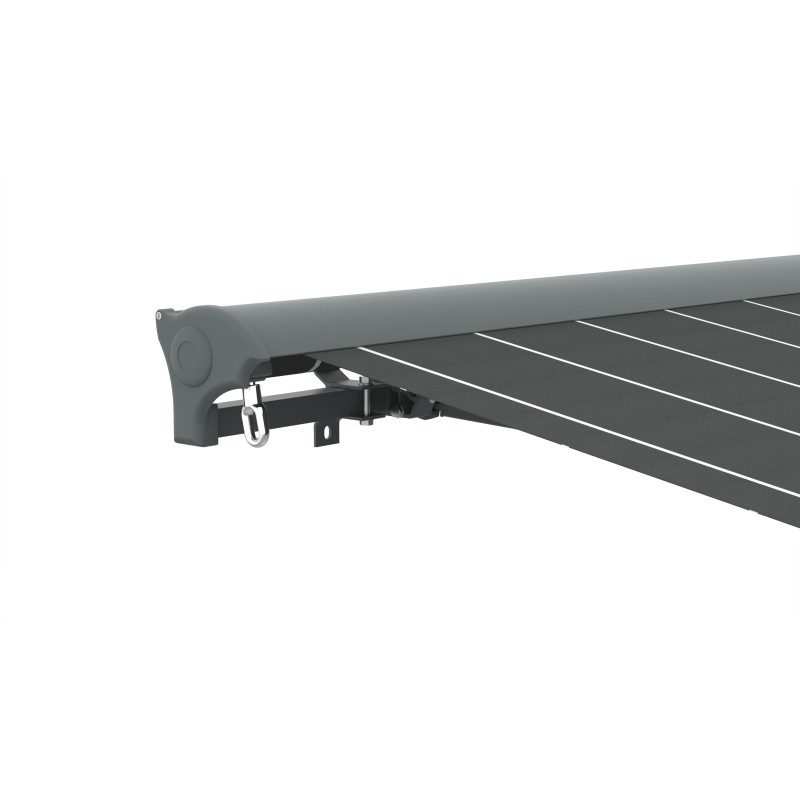 Store banne manuel semi coffre gris 4X3m SKD (Semi Knock Down)