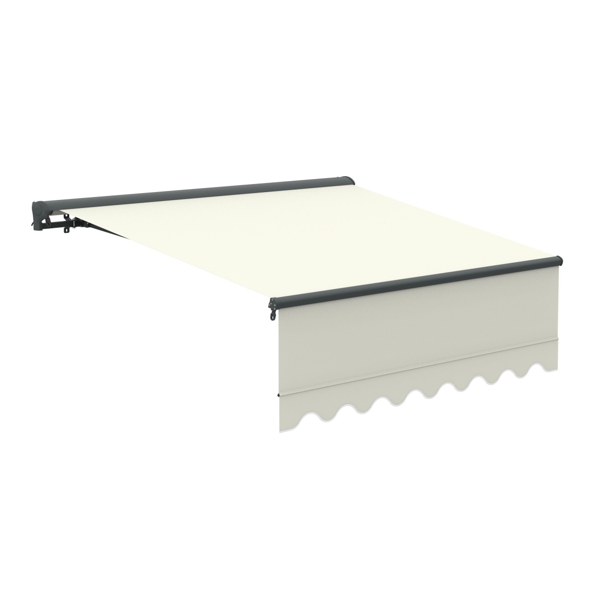 Store Banne Motorisé et Manuel Semi Coffre Beige 4 x 3m