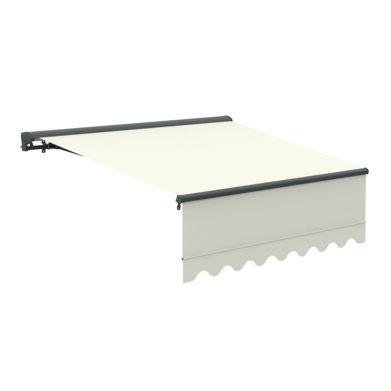 Store Banne Motorisé et Manuel Semi Coffre Beige 4 x 3m