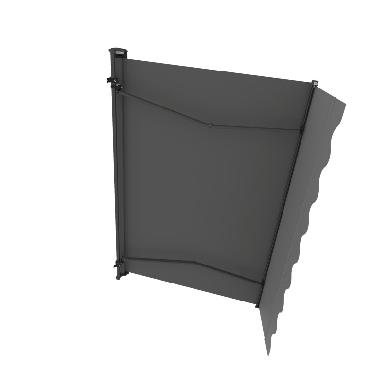 Store Banne Motorisé et Manuel Semi Coffre Gris 4 x 3m