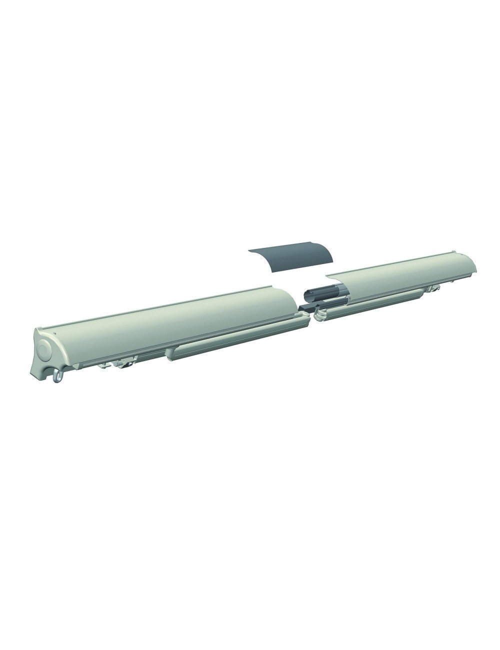 Store banne manuel semi coffre gris 3X2m SKD (Semi Knock Down)
