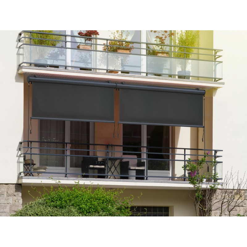 Canopée Store Vertical Rétractable avec Coffre et Manivelle